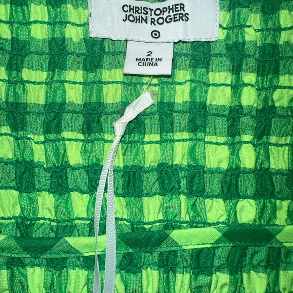 Plaid Christopher John Rogers dress size: small - Picture 3 of 4